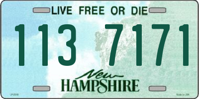 NH license plate 1137171