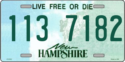 NH license plate 1137182