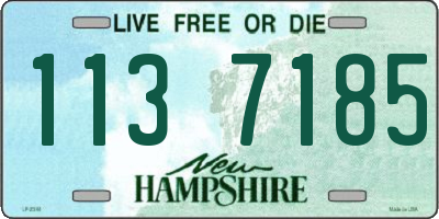 NH license plate 1137185