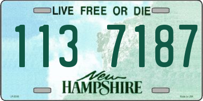 NH license plate 1137187