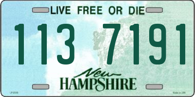 NH license plate 1137191
