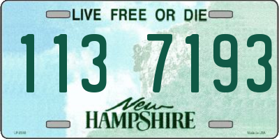 NH license plate 1137193