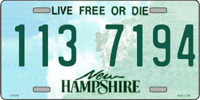 NH license plate 1137194