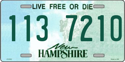 NH license plate 1137210