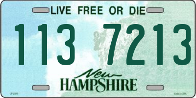 NH license plate 1137213