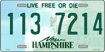 NH license plate 1137214