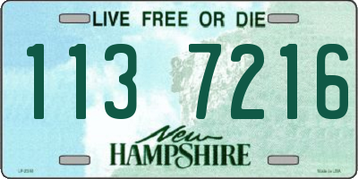 NH license plate 1137216