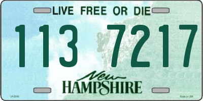 NH license plate 1137217