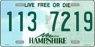 NH license plate 1137219