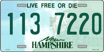 NH license plate 1137220