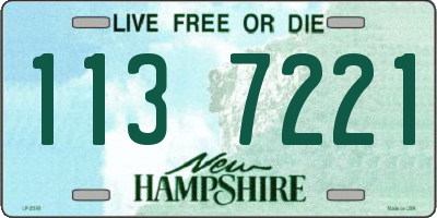 NH license plate 1137221