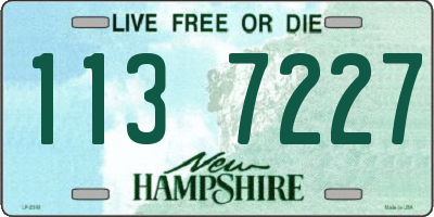 NH license plate 1137227