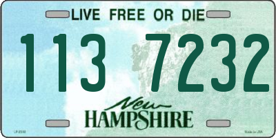 NH license plate 1137232