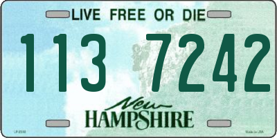 NH license plate 1137242