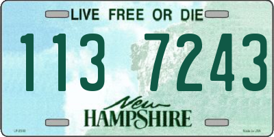 NH license plate 1137243