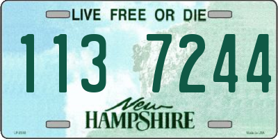 NH license plate 1137244