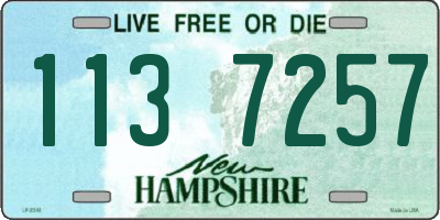 NH license plate 1137257
