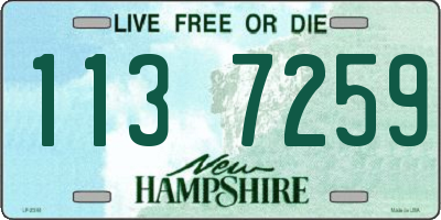 NH license plate 1137259