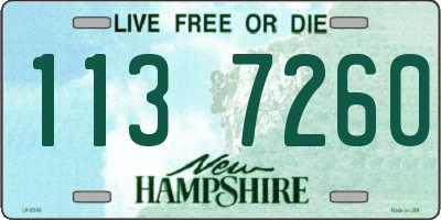 NH license plate 1137260