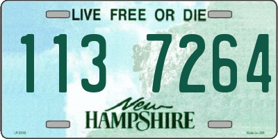 NH license plate 1137264