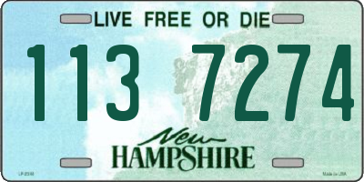 NH license plate 1137274
