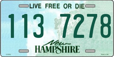 NH license plate 1137278