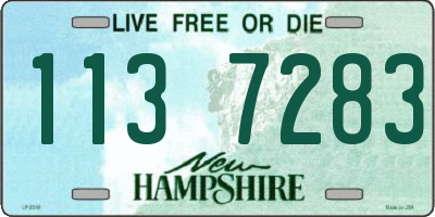 NH license plate 1137283