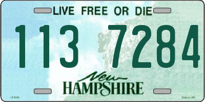 NH license plate 1137284
