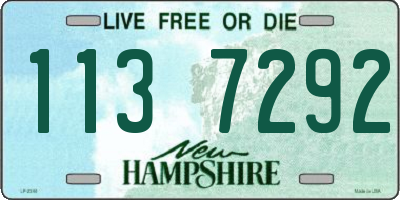 NH license plate 1137292