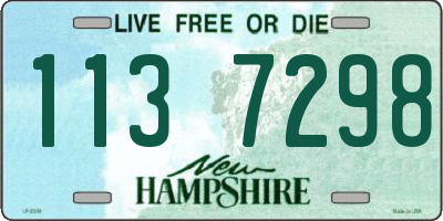 NH license plate 1137298