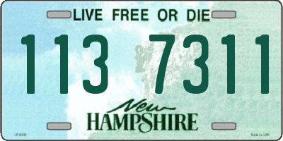 NH license plate 1137311