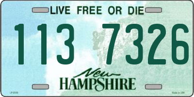 NH license plate 1137326