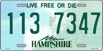 NH license plate 1137347