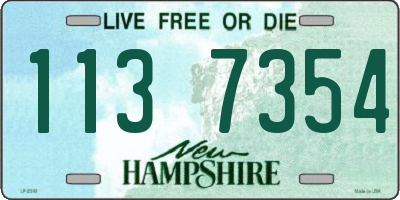 NH license plate 1137354