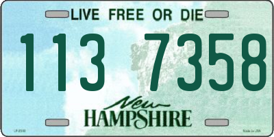 NH license plate 1137358