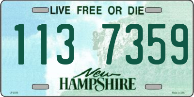 NH license plate 1137359