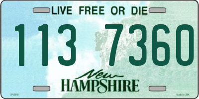NH license plate 1137360