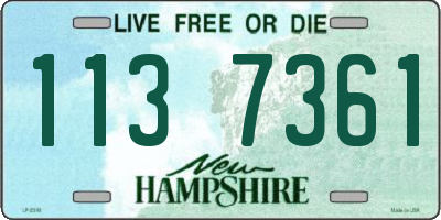 NH license plate 1137361