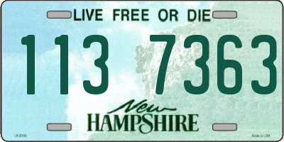 NH license plate 1137363