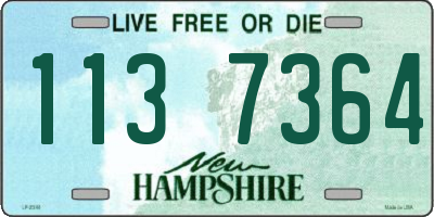 NH license plate 1137364