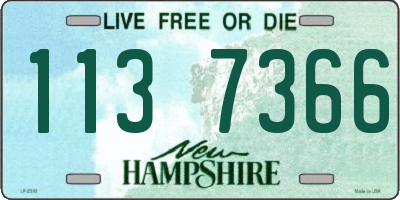 NH license plate 1137366