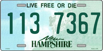 NH license plate 1137367