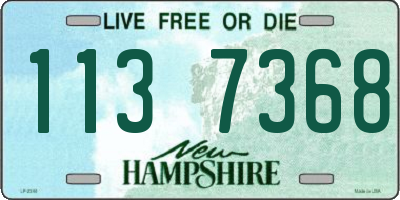 NH license plate 1137368