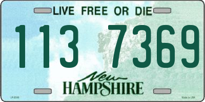 NH license plate 1137369