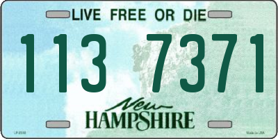NH license plate 1137371