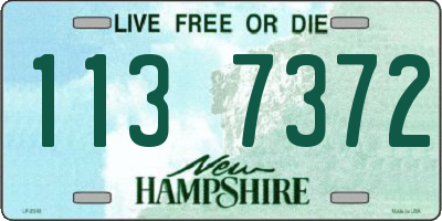 NH license plate 1137372