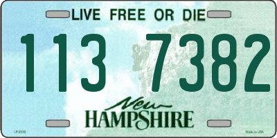 NH license plate 1137382