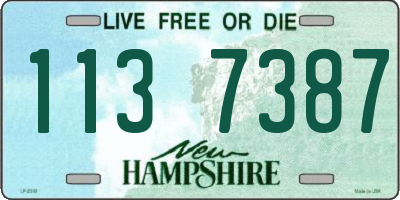 NH license plate 1137387