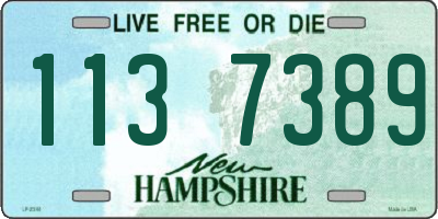NH license plate 1137389