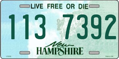 NH license plate 1137392